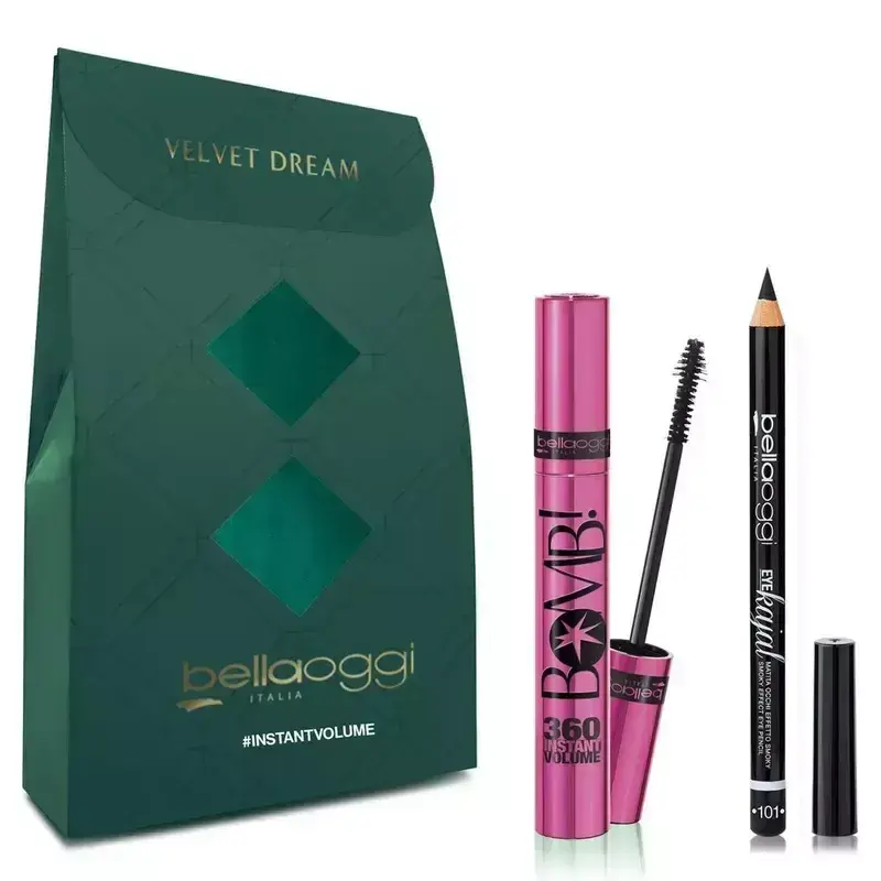 BellaOggi Kit Mascara Volume + Matita Kajal Nera