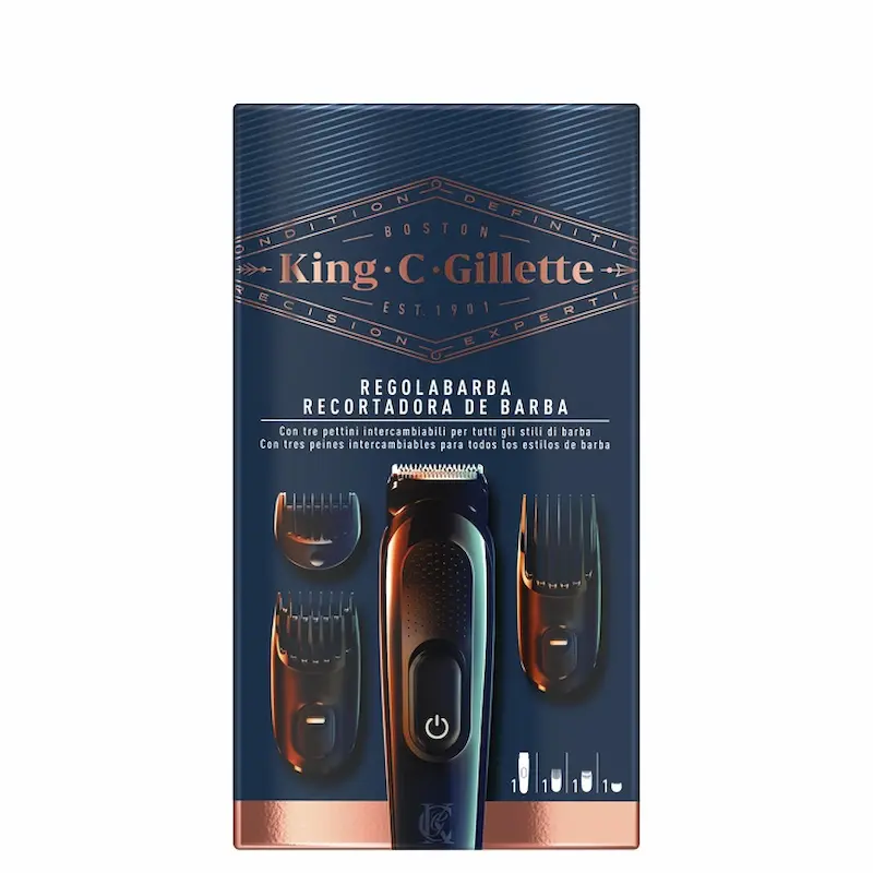 Gillette King C Regolabarba e Tagliacapelli 3 Testine