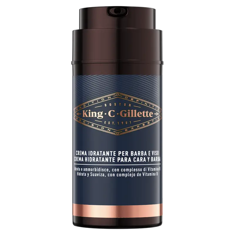 Gillette King C Crema Idratante Barba e Viso 100ml