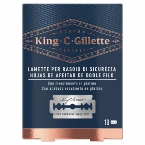 Gillette King C Lamette Per Rasoio di Sicurezza x10